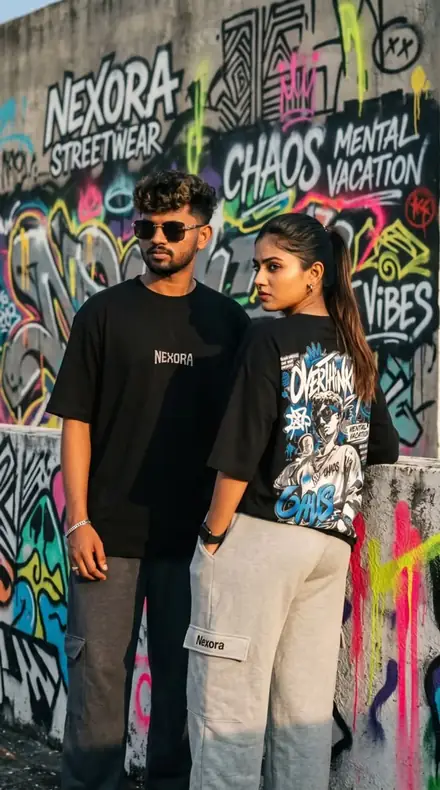 Urban Pair Black — NEXORA black oversized